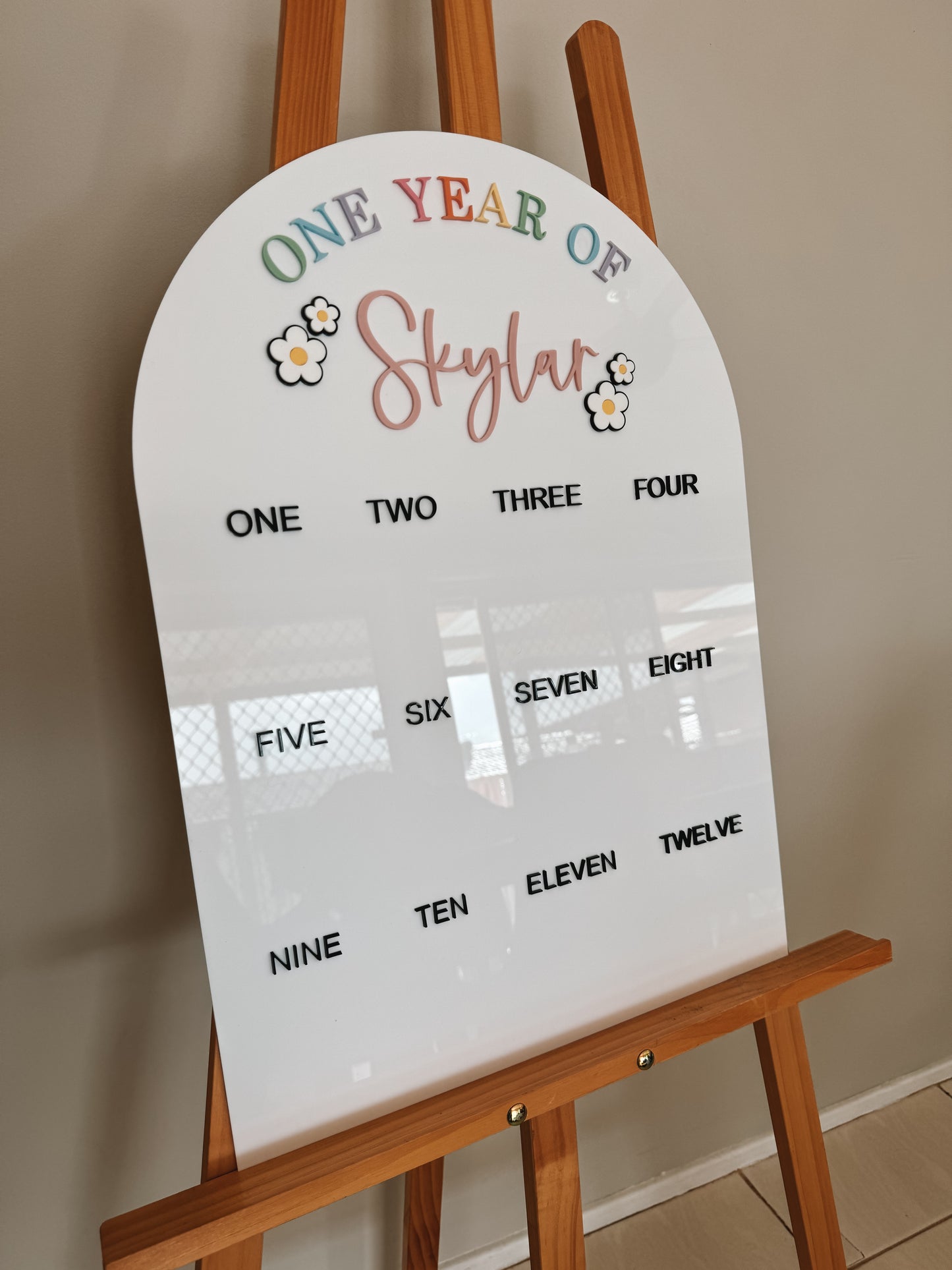 Rainbow Milestone Photo Board