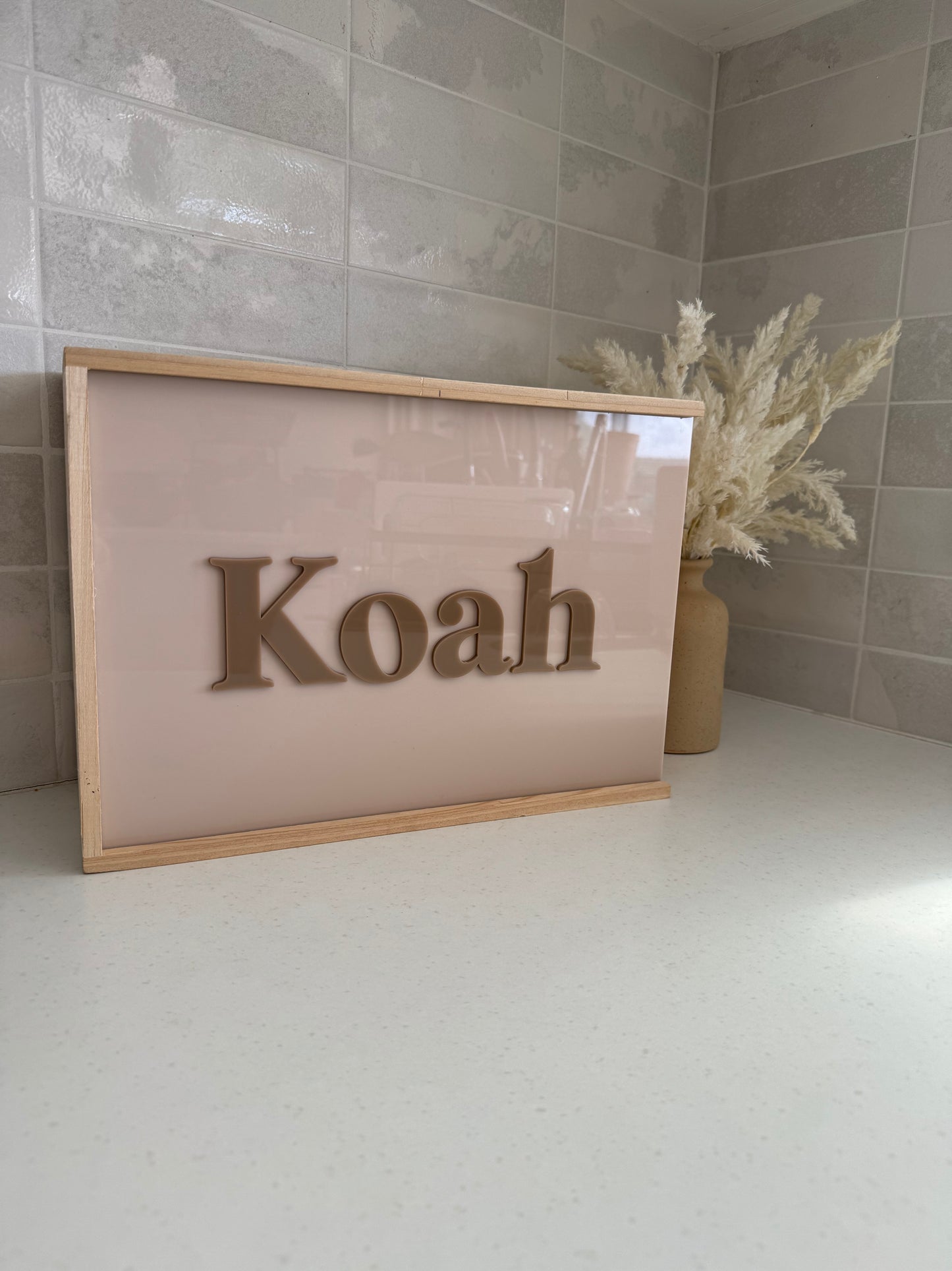 Personalised Acrylic Keepsake Box - one name