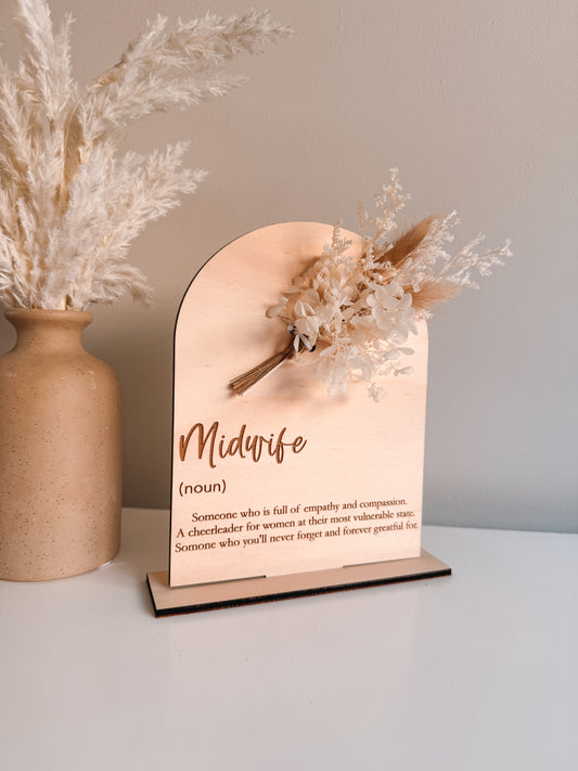 Midwife definition plaque
