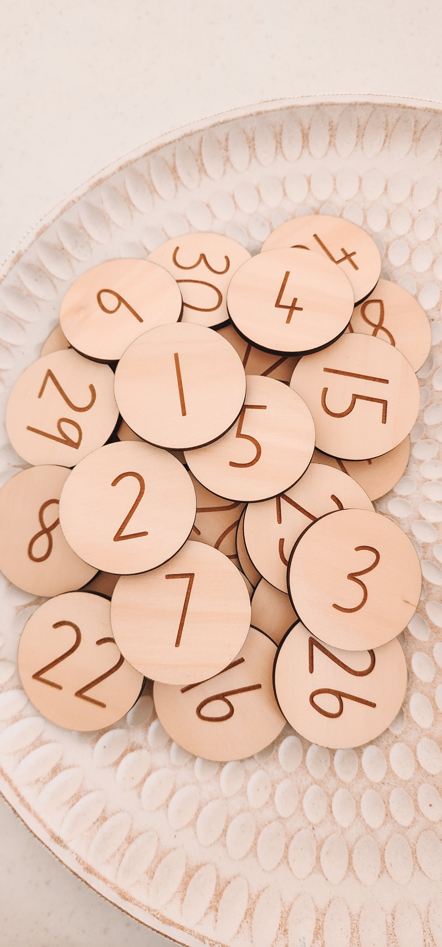 0-30 Number Disc Set