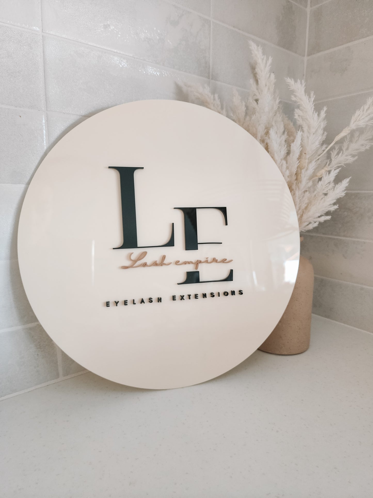 Acrylic Business Sign - Round