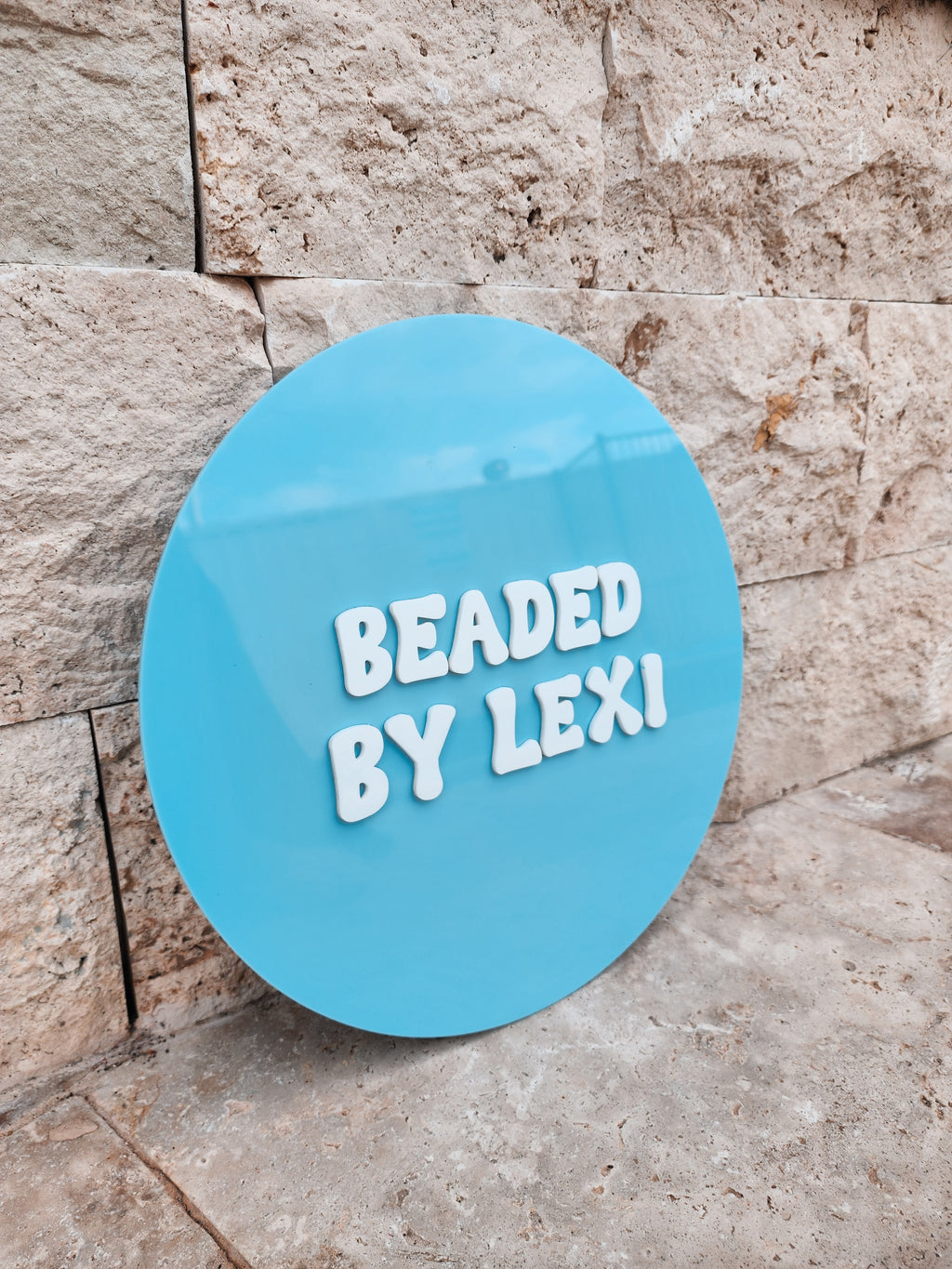 Acrylic Business Sign - Round