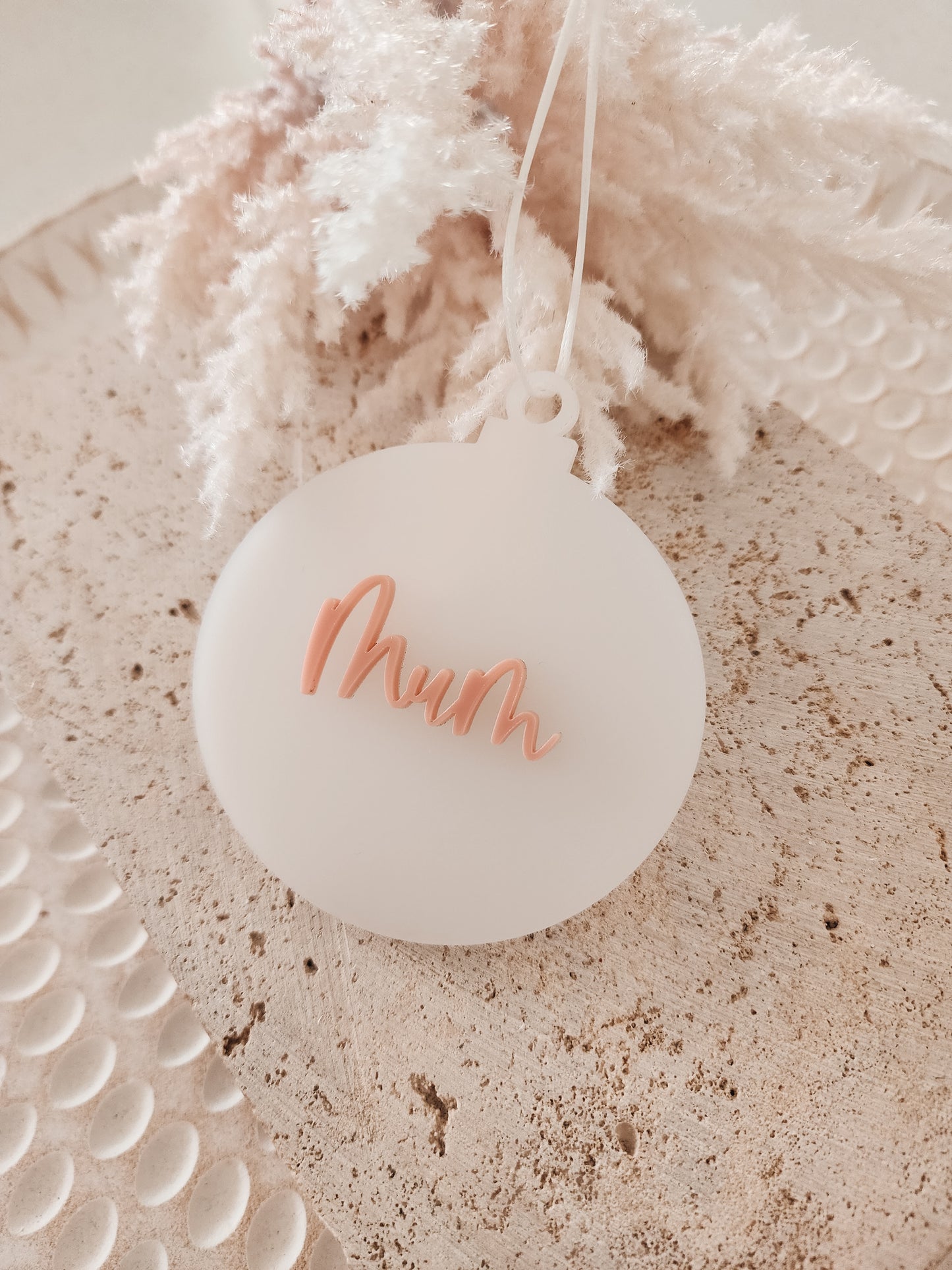 Acrylic Bauble with name