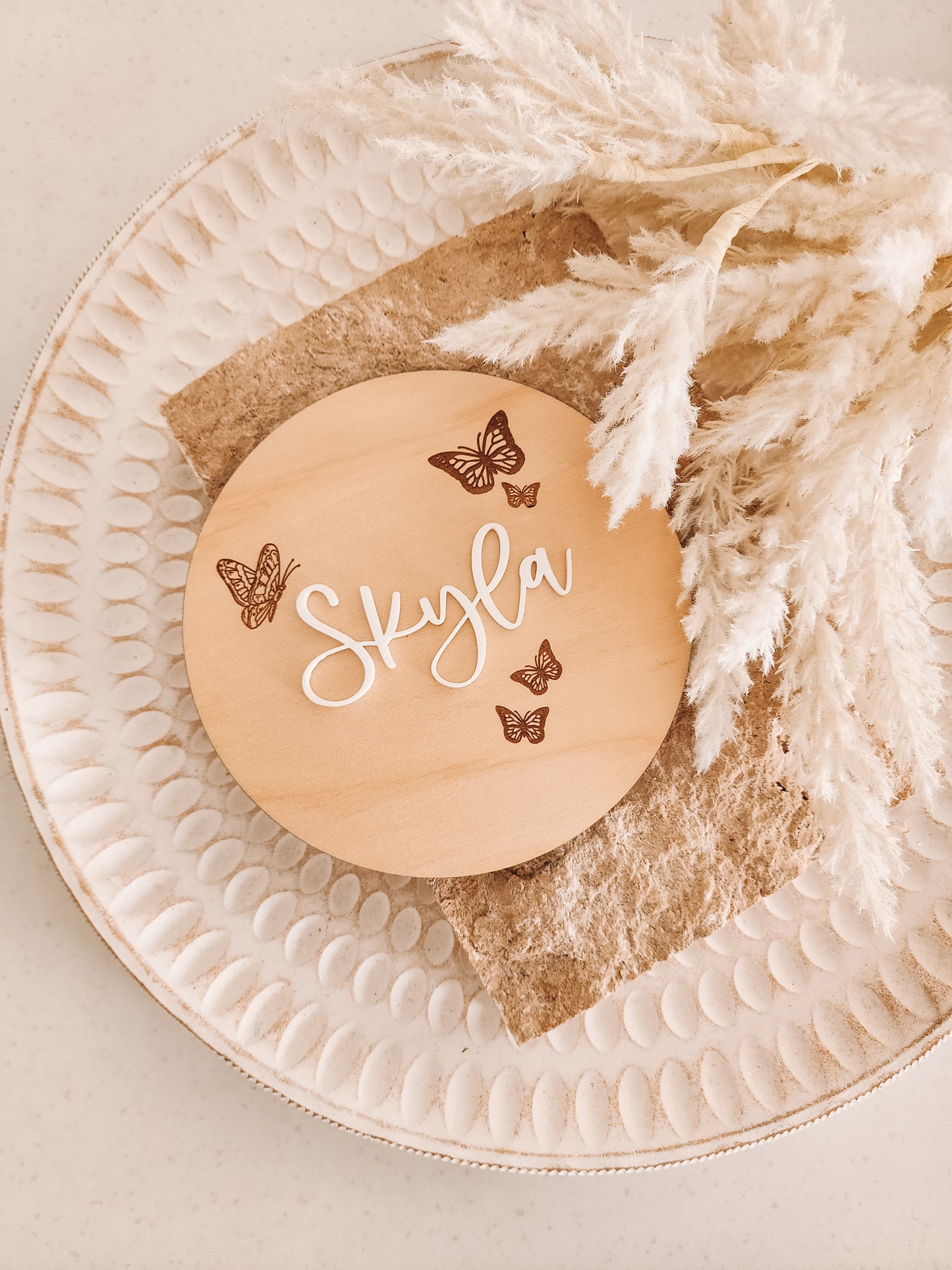 Butterfly Name Plaque