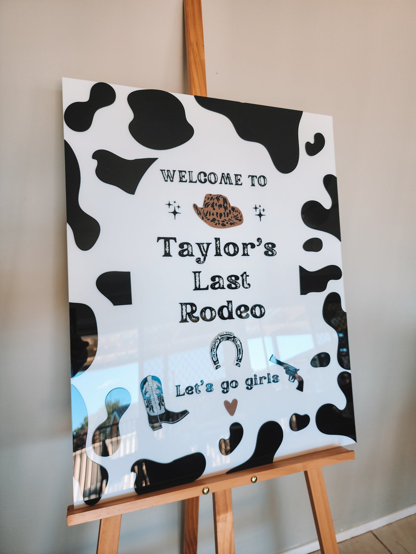 'Last Rodeo' Personalised Hens party Sign