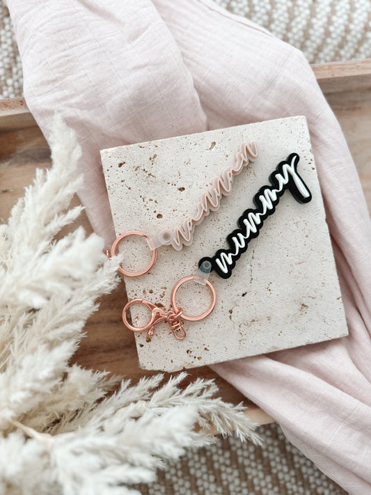 Personalised Acrylic keyring