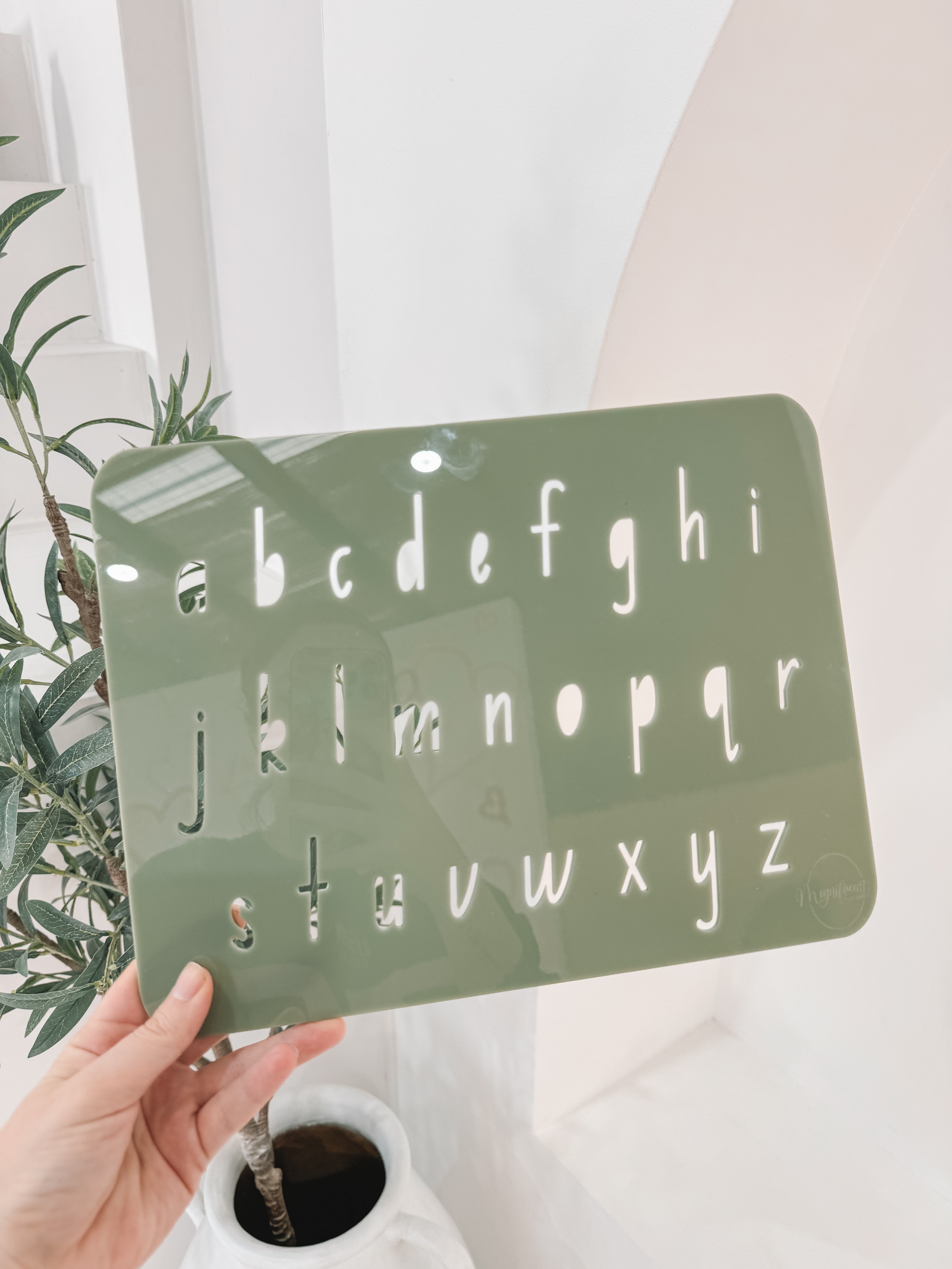Alphabet cut out stencil - Acrylic
