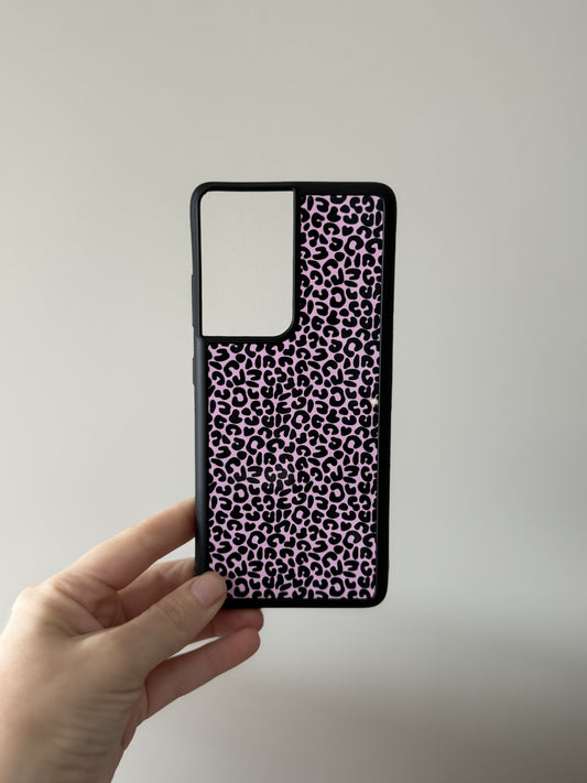 S21 Ultra -Purple leopard phone case