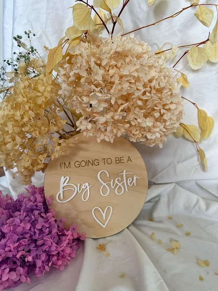 'BIG ' Sibling Announcement Plaque