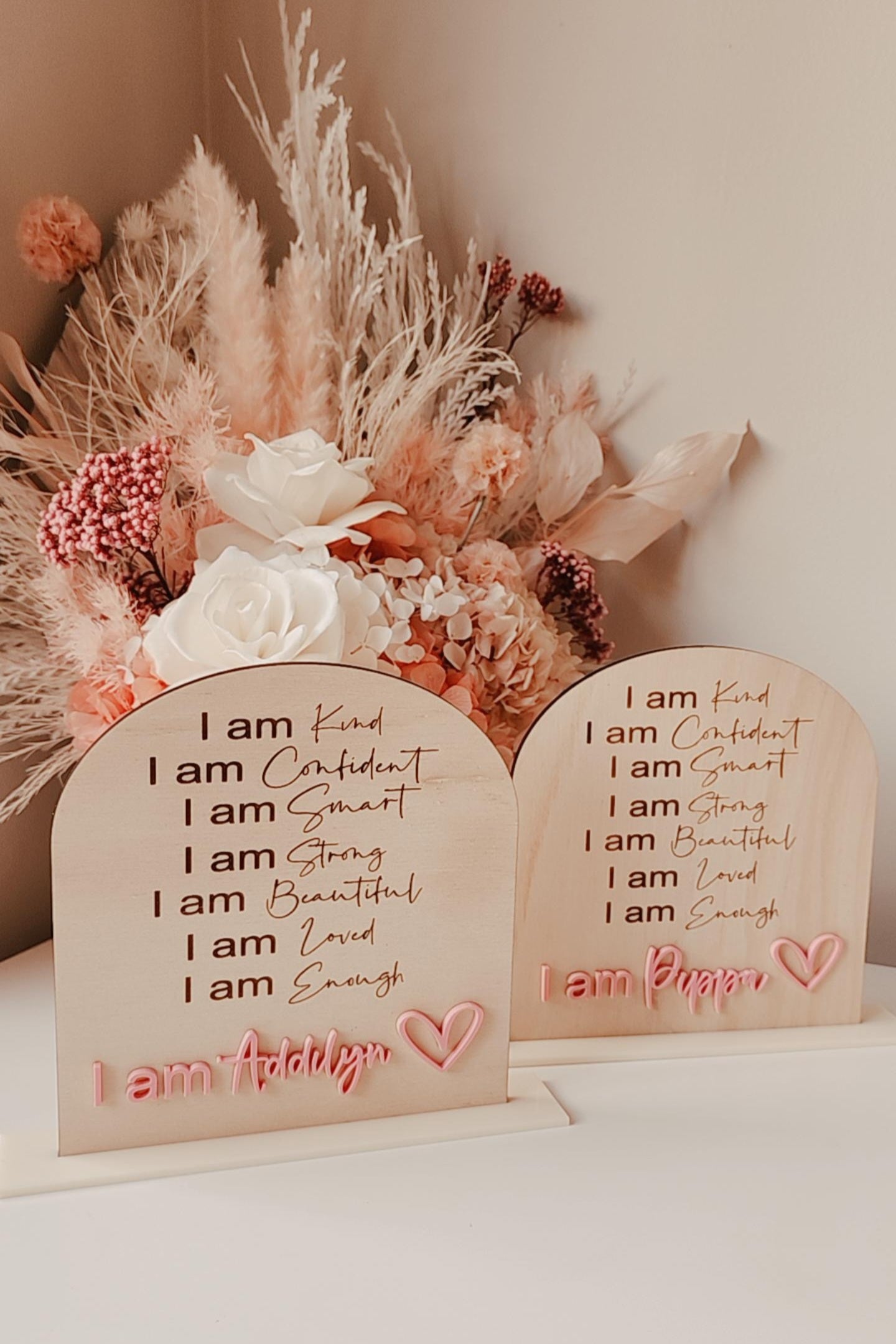 'I am' affirmation stand - Personalised