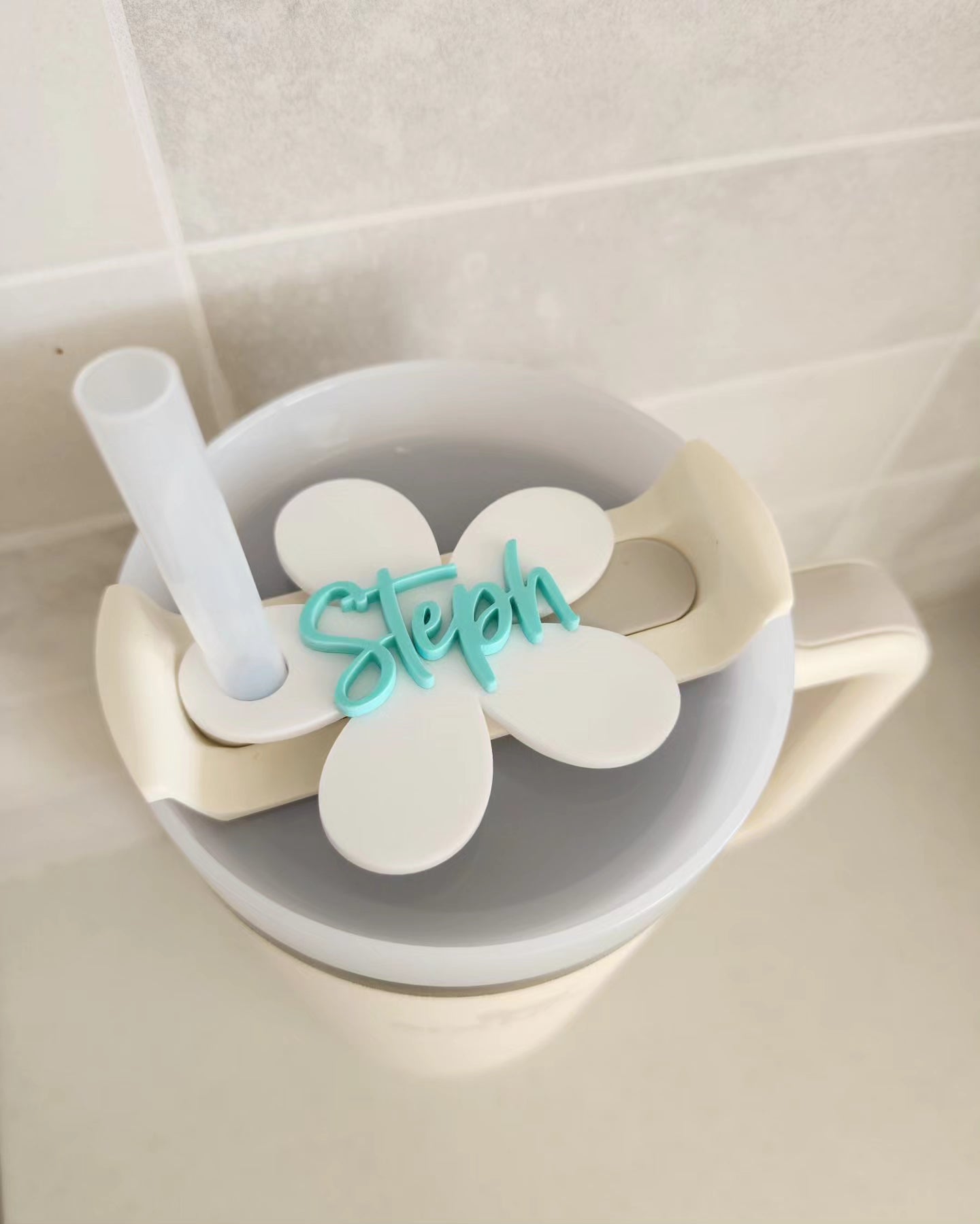 Personalised Daisy Drink Tag - Stanley