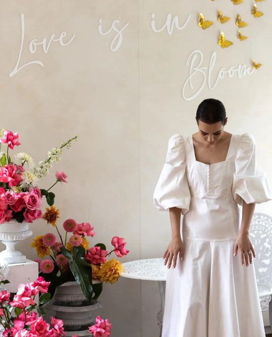'Love is in Bloom' Acrylic Backdrop Script