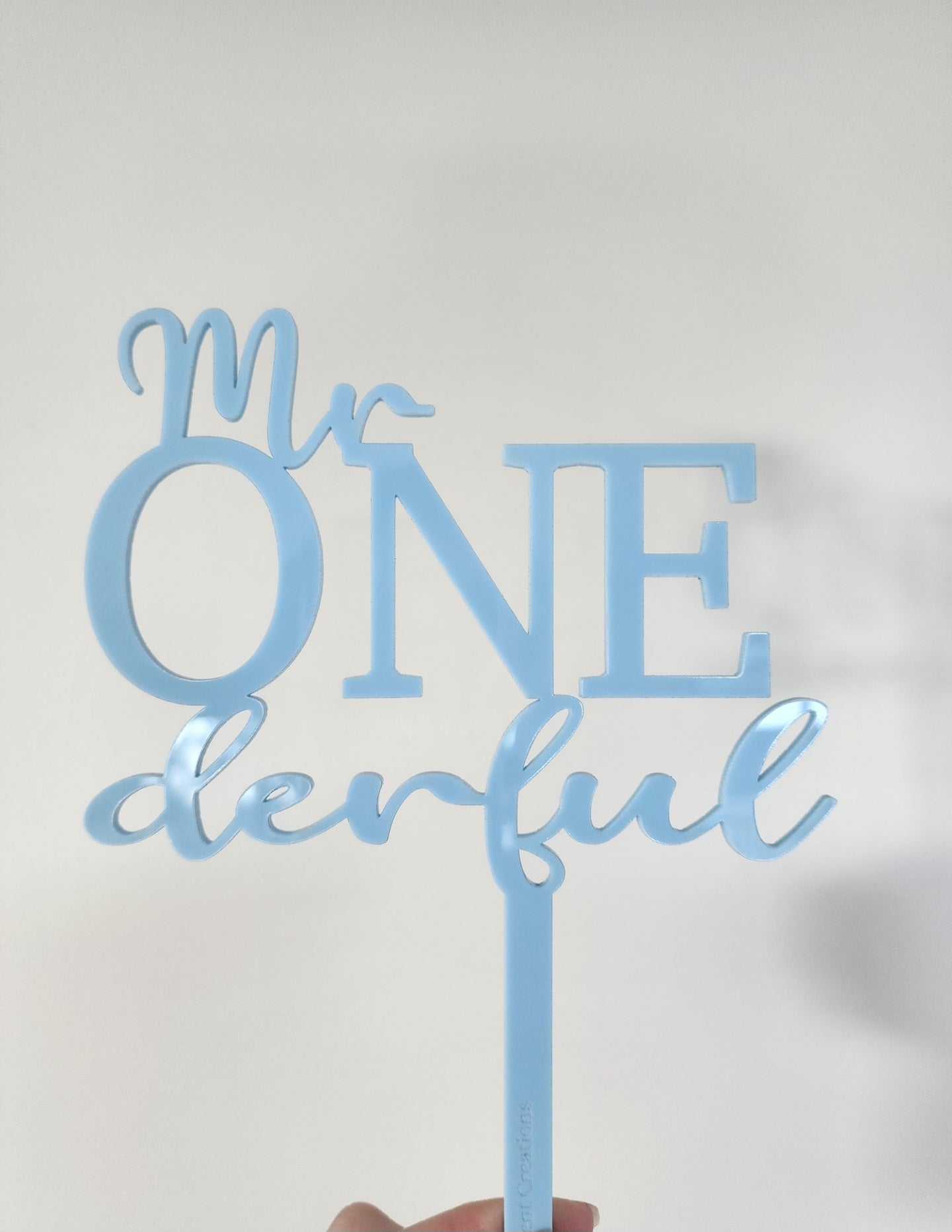 Mr ONEderful cake topper