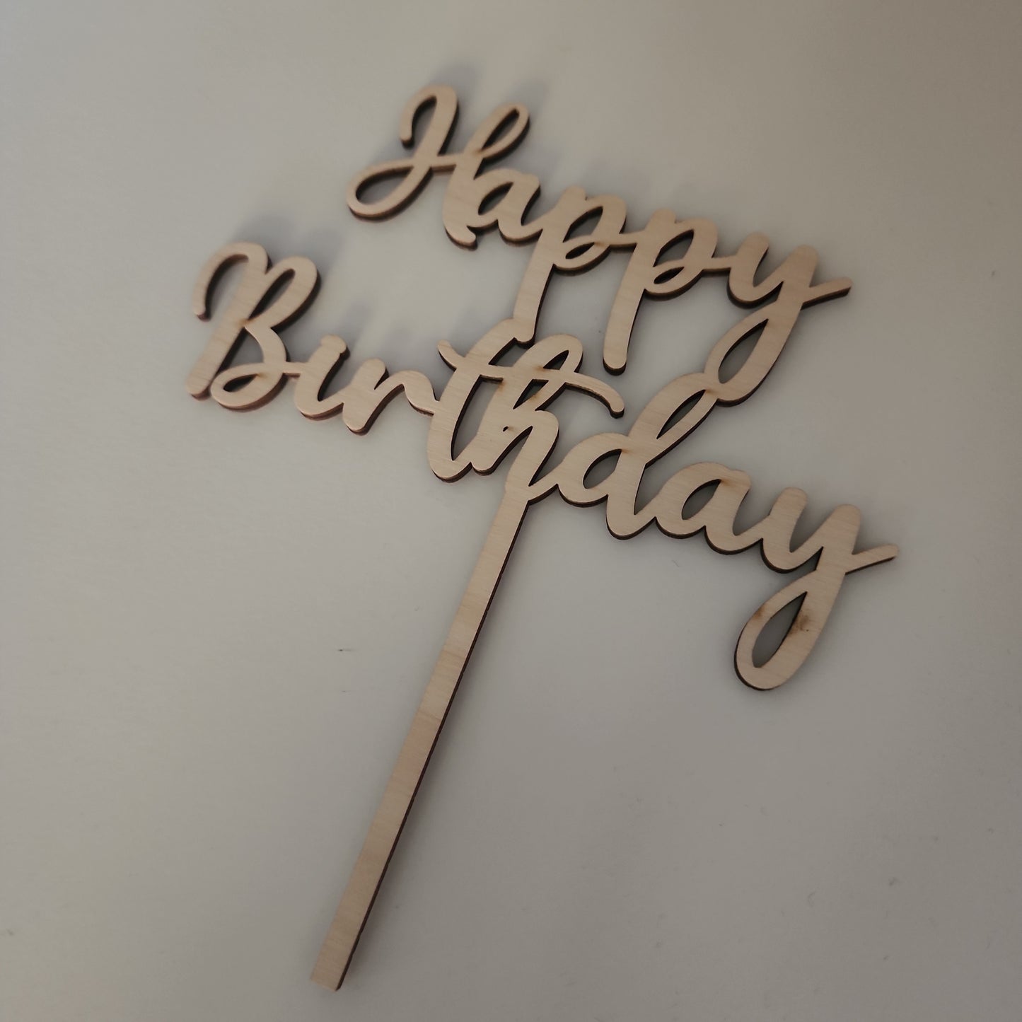 Wooden happy birthday