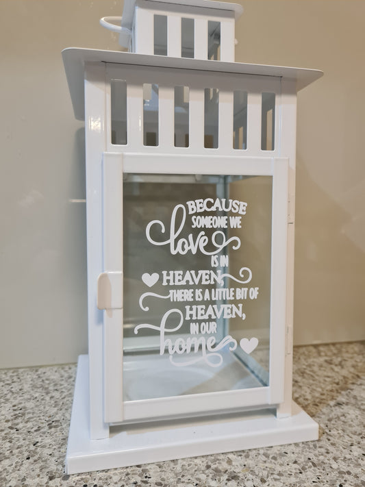 Memorial Lantern - White