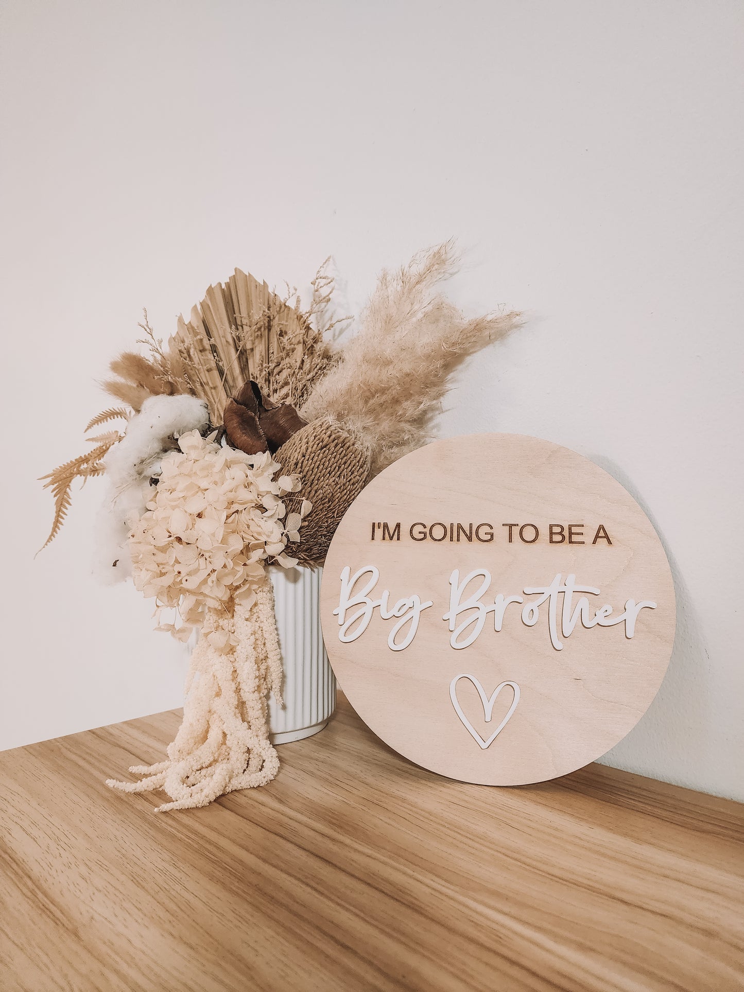 'BIG ' Sibling Announcement Plaque