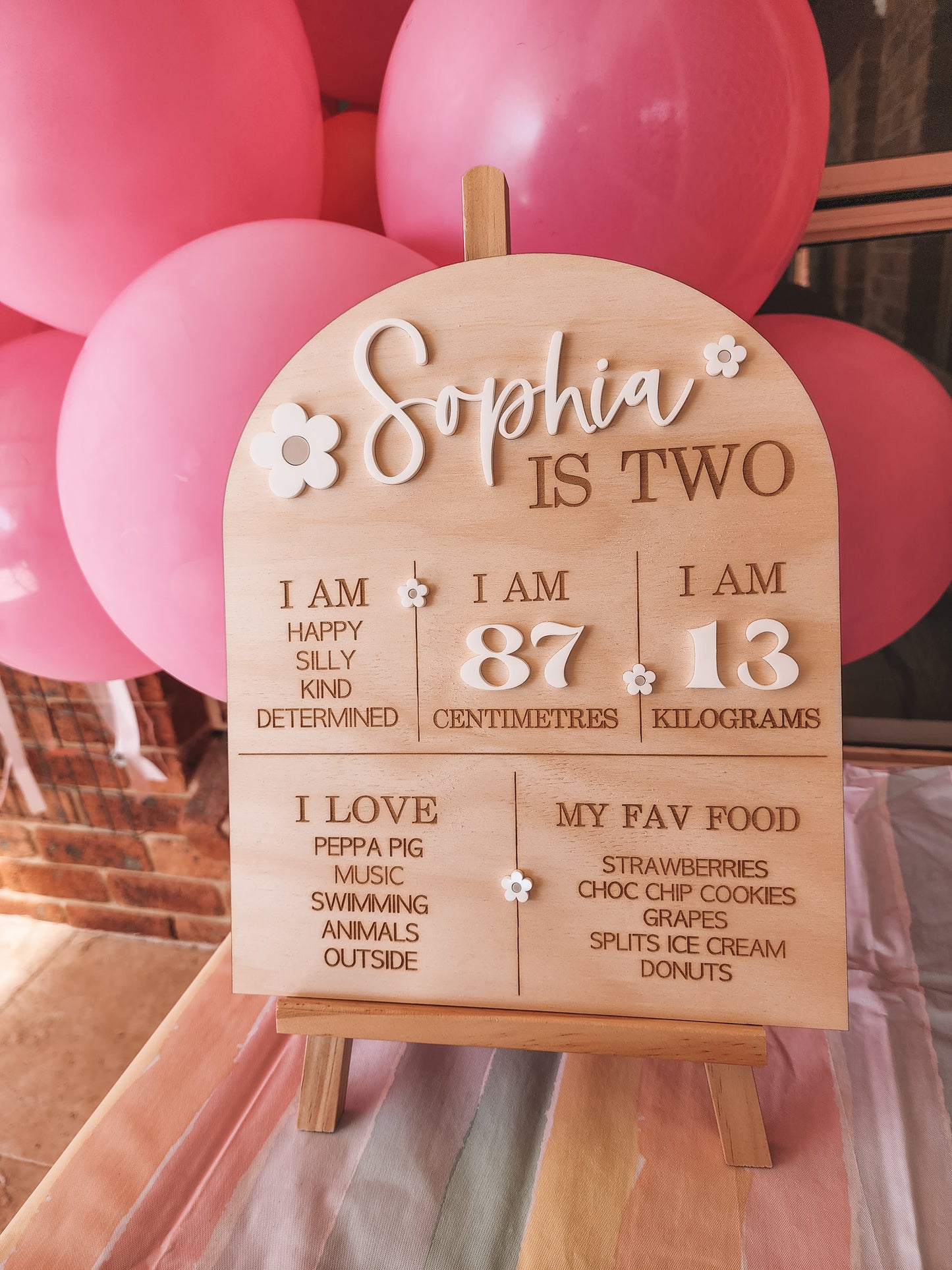 Any Age Birthday Board - Daisy