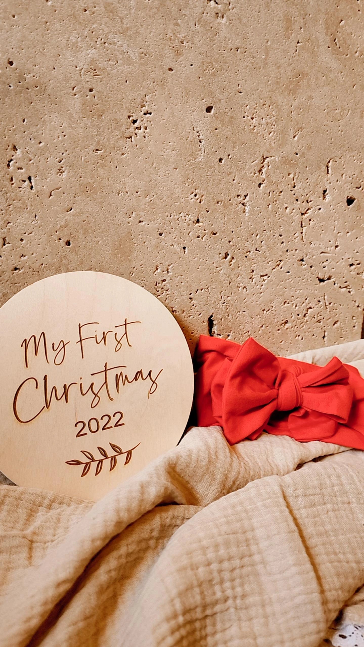 My First Christmas Engraved Plaque