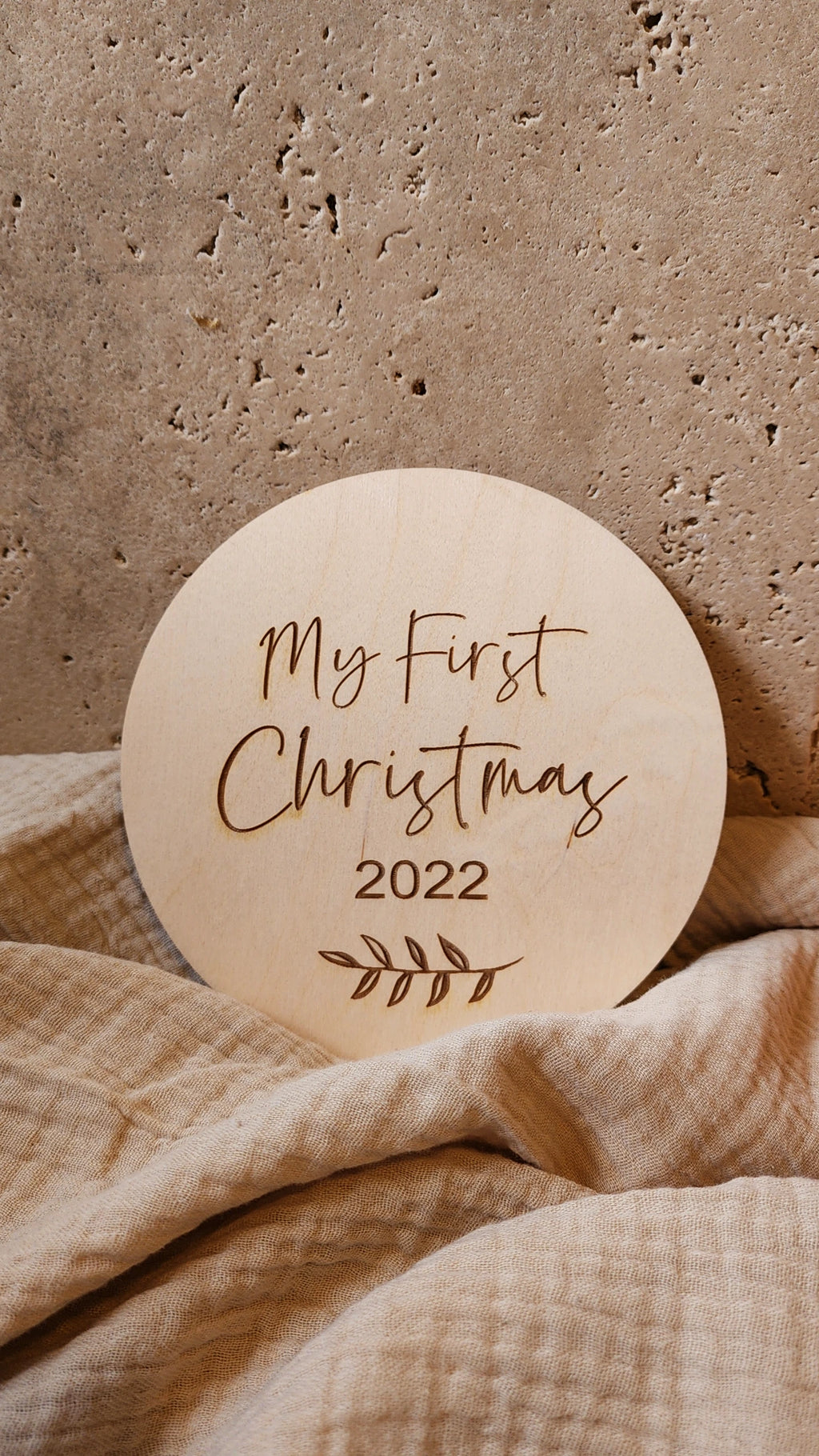 My First Christmas Engraved Plaque
