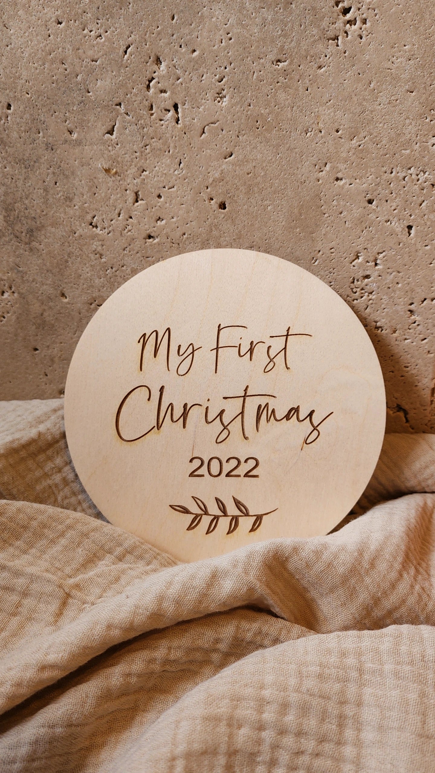 My First Christmas Engraved Plaque