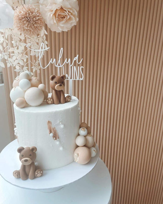 Custom Single Layer Cake Topper - Acrylic