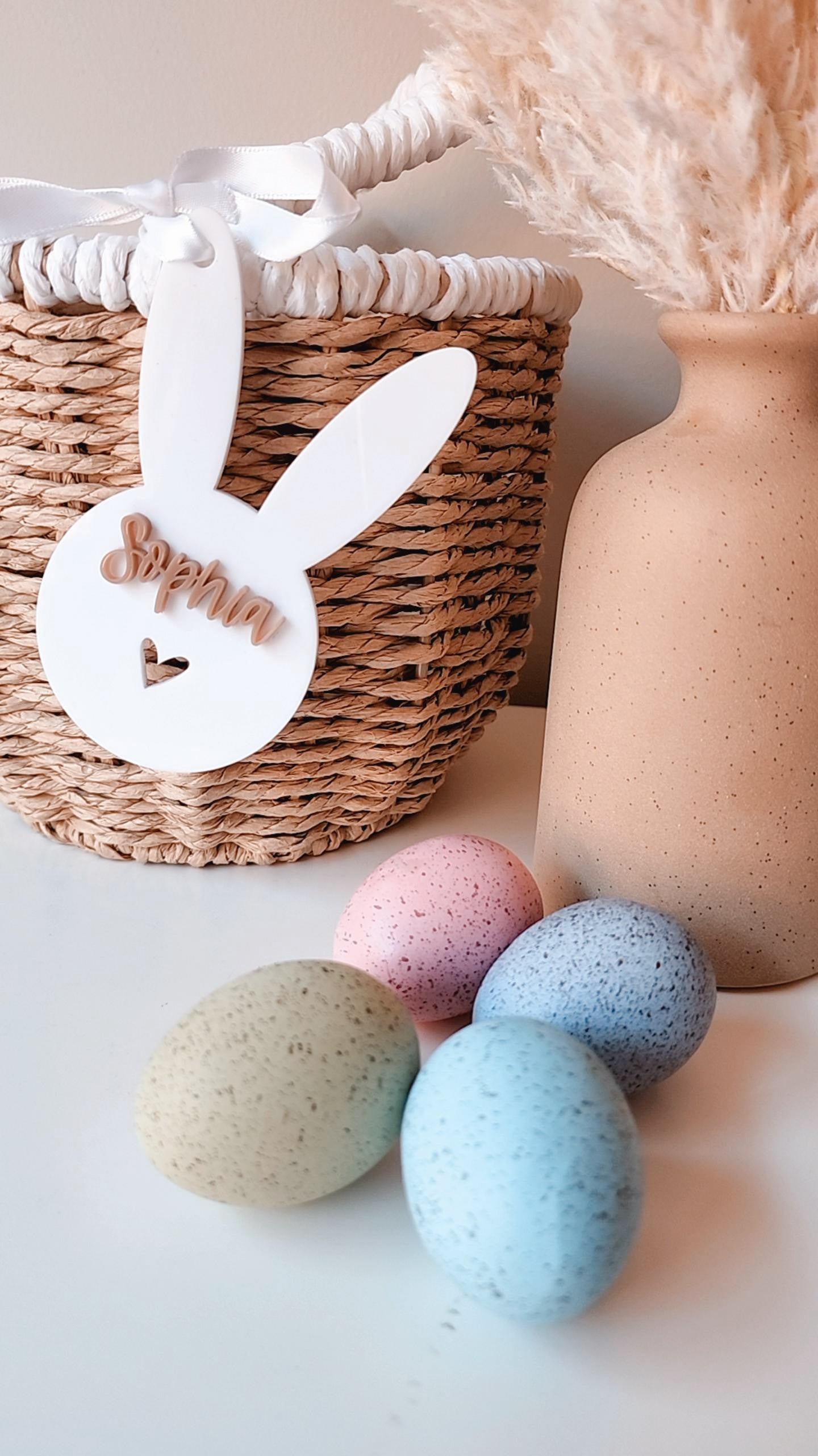 Personalised Bunny tag - 3D look