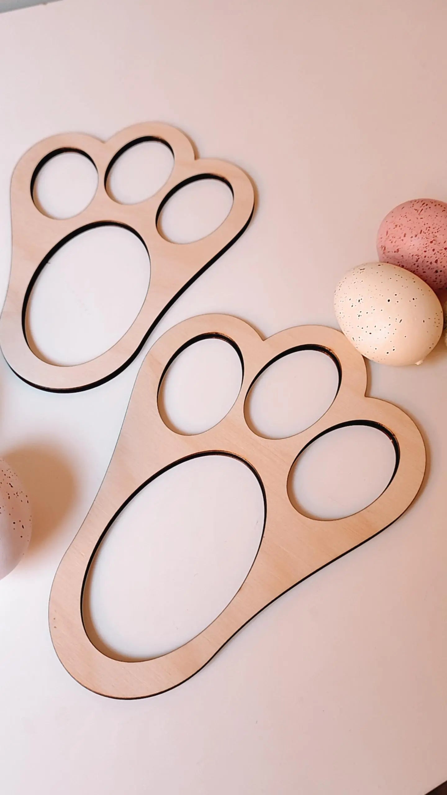 Easter Bunny Feet stencils