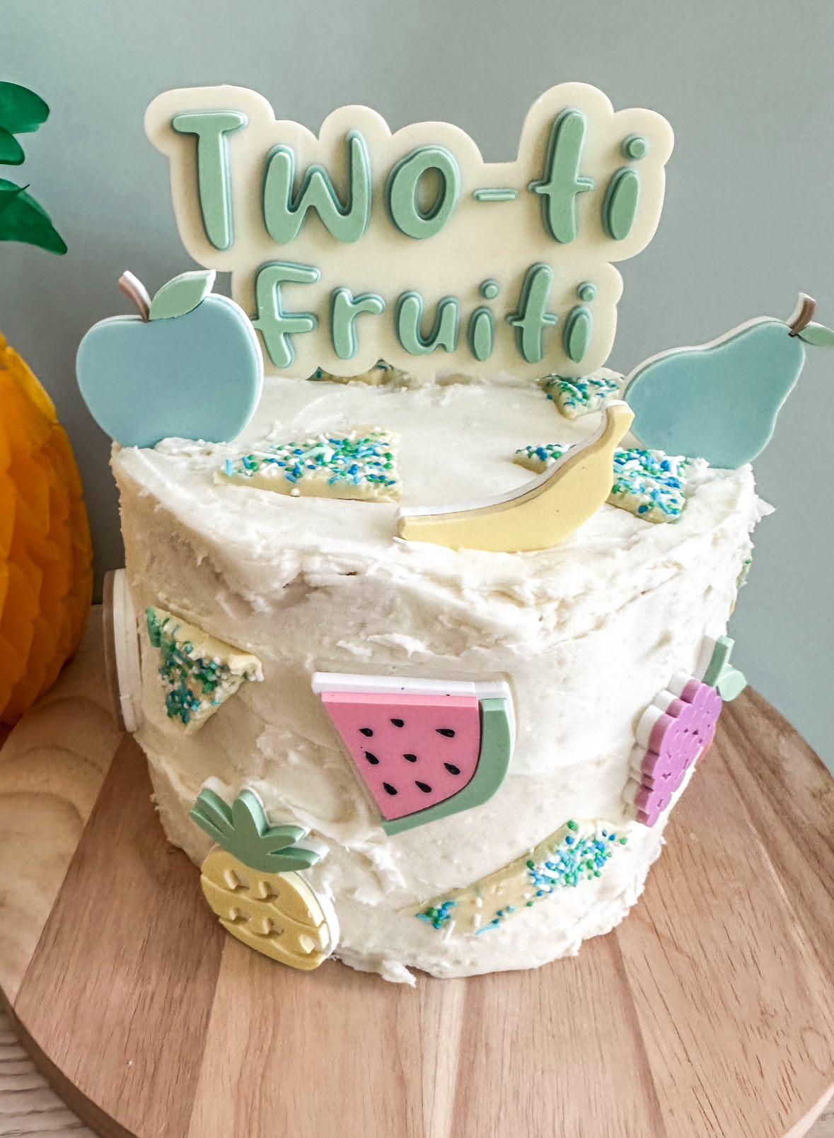 Two-Ti Fruiti Cake Topper Bundle
